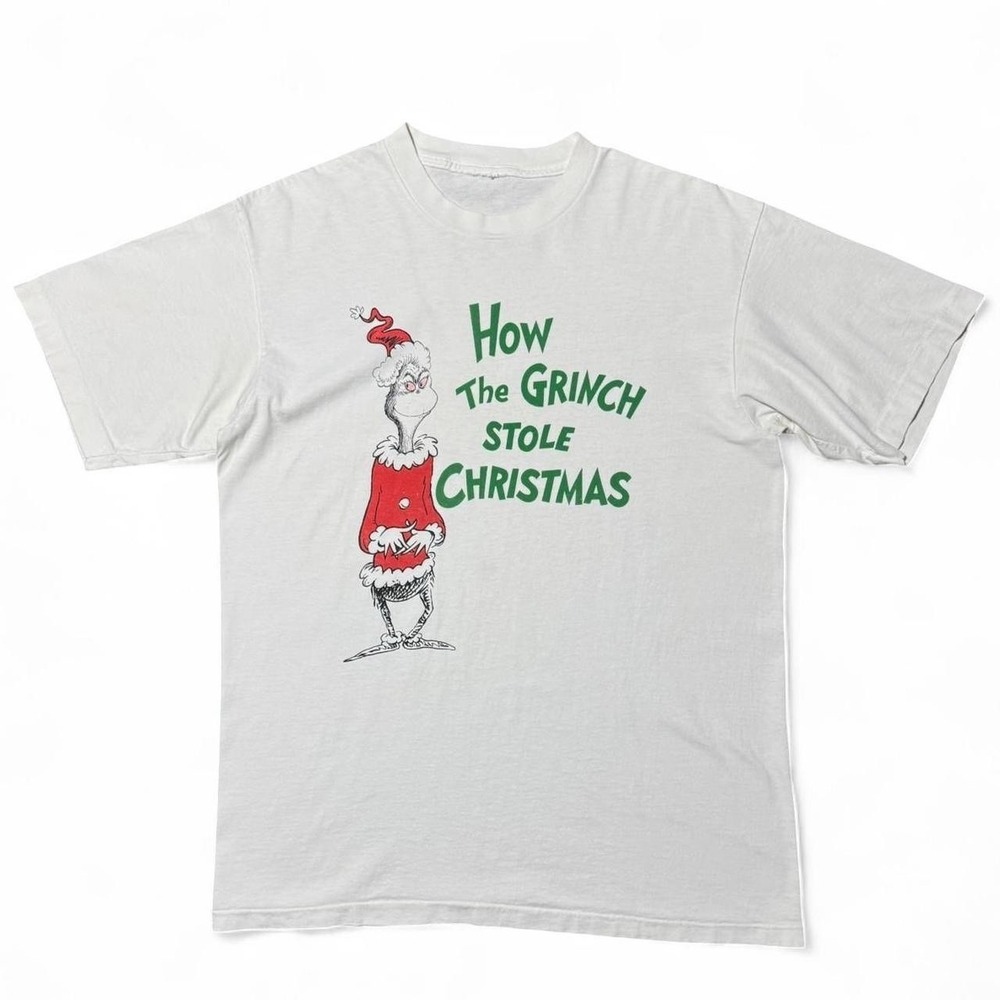 Vintage 90s Dr. Seuss How The Grinch Stole Christmas T-Shirt Large
